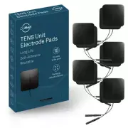 10x Professional DJMed Fabric TENS Machine Pads Electrodes Black, in a gift Box