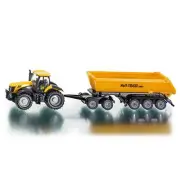 1858 FARMER SIKU JCB 8250 Tractor w/ Dolly & Tipping Trailer 1:87 Diecast Model