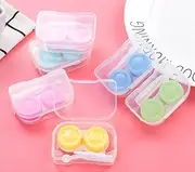 Contact Eye Lens Storage Case Tweezer and Soft Tip sucker Applicator KIT (Random)