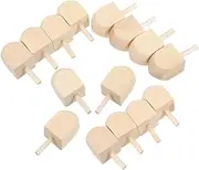 15pcs Wooden Spinning Top Blank Dreidels Wooden Dreidels Craft Kit Dreidels for Adults Small Wooden Dreidels Wooden Dreidels Unfinished Wood for Dreidels Game
