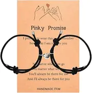 [YALLNASL] Matching Couple Bracelets Gifts for Wife Husband Christmas Birthday Gifts for Boyfriend Girlfriend Anniversary Valentines Day Gifts for Him and Her Long Distance Relationship Bond Touch Bracelets Set