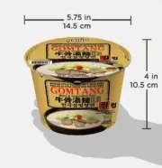Paldo Gomtang Instant Noodles In Bowl - Korean Beef Bone 105g x 6
