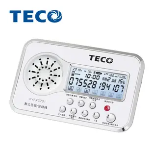 TECO 東元數位答錄 密錄機XYFXC701 SD記憶卡 可電腦備份