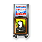 Mona Lisa Sticker Portrait Cute Quirky Fun Kawaii Decal B-Side Label Japan