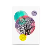 Scandi Circle Landscape Kitchen Minimal Wall Art #4