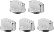 Gatuida 5Pcs Gas Stove Control Knobs Alloy Replacement Knobs for Cooktop Range Easy Install Precision Design Fit for Gas Burners Durable and Reliable Cooking Knob