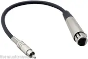 RCA (M) to XLR (F) Audio Adapter Cable for Mixer Amplifier Powered Speaker VWLTW