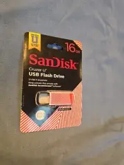 SanDisk 16GB Cruzer GLIDE USB Flash Pen Drive SDCZ60-016G- Sealed Retail Pk