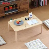 在飛比找momo購物網優惠-【RICHOME】莫羅天然原木折疊和室桌/茶几桌/收納桌/折