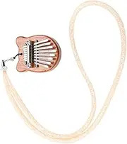 LIFKOME Mini Kalimba Pendant Portable Thumb Piano with Lanyard Creative Music Plaything for Beginners Workmanship Sound present for Music Lovers