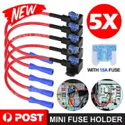 5x 12V Low Profile Add A Circuit Fuse Tap Car Mini Micro Blade Fuse Box Holder