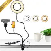 6" Ring Light w/ Webcam Stand Clip for Zoom Streaming Brio C922