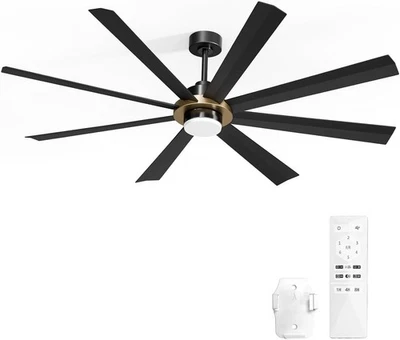 Antarctic Star Light Ceiling Fans, 60 inch Low Profile Ceiling Fan with Light