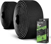 Alien Pros Bike Handlebar Tape PU (Set of 2) Black - Enhance Your Bike Grip with These Bicycle Handle bar Tape - Wrap Your Bike for an Awesome Comfortable Ride (Set of 2, Black)