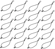 30Pcs Elastic String Hooks with Durable Clips for Strap Management Lightweight and Portable Gear Organizers for Cables and Attachments