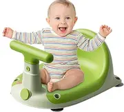 Baby Bath Seat, Non Slip Toddler Shower Stool, Bath Accessories for Kids, Creative Motorcycle Shape Design, Safe Construction, Lightweight, Portable, 14.57x10.71x8.11 Inches