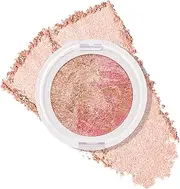 DAGEDA Baked Blush, Matte & Smooth Brighten Marbleized Blush, Highlighter Powder palette, Lightweight, Shimmery and Highly Pigmented Powder Flush for Natural Glow Finish (Coral)
