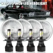 DOT 5-3/4 5.75" 80W LED Hi/Lo DRL Headlights For Chevy Impala Bel Air El Camino (for: Chrysler)