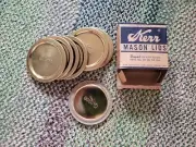 KERR Mason Canning Caps Box Of 11 Vintage New 1950s