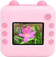 48MP 1080P Instant Camera with Kids Digital Camera, HD Selfie Toy for Kids with Thermal Printing, Abs and Silicone Material for Photo Countdown Photography (Pink)