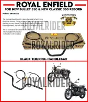 Royal Enfield - BLACK TOURING HANDLEBAR For NEW BULLET 350 & NEW CLASSIC 350 (for: Royal Enfield)