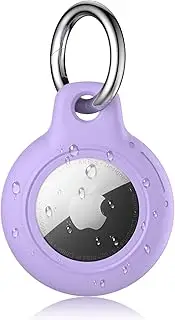 Protective Cover for Airtag Holder AirTag Case with Keychain, Waterproof Anti-Scratch Anti-Lost Key Chain for Apple Air Tags, Air Tag Accessories for Pet Collar, Backpack, Luggage