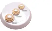 Golden Pearl Imitation Button Flatback Plastic Sewing Material Craft Accessories
