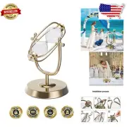 Vintage-Inspired 360° Rotating Sand Timer - DIY Empty Hourglass for Weddings