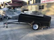 8x5 GOLF CART TRAILER | TILT FUNCTION | RAMP | HIGH SIDES | CHECKERPLATE FLOOR