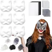 Animal Face Covers For Kids | Animal Costume With Eye Meshes - Arts Crafts For Boys Girls Adults Family Theater Friends Christmas Craft Parties Photoshoot Cosplay