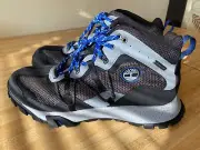 Timberland Garrison Trail WP Mid Hiker (Black Mesh w/Blue) Men's 10. New in box