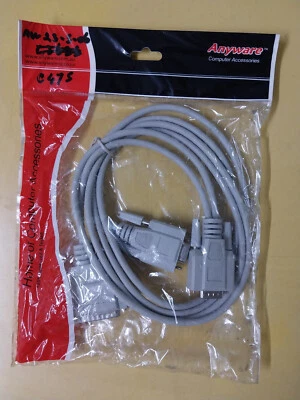 Serial Cable DB9 Female/DB25 Male to DB9 Male 2Mtrs