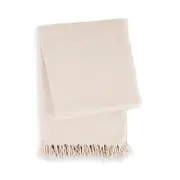 Frette Boucle Silk, Wool, Cashmere Fringed Throw Blanket, 51 x 74 - Exclusive