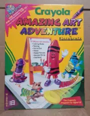Micrografx Crayola Amazing Art Adventure (PC, 1994) - New / Sealed Big Box