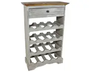vidaXL Wine Rack Solid Mahogany Wood 55x23x85 cm