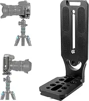 Mecmbj DSLR Camera Mount, Quick Release L Mount, Quick Release Plate Mount, Vertical Video Recording, Universal L Bracket with 1/4 Inch Screw for Camera Tripod Photography