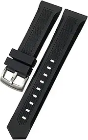 [RAYESS] 19mm 20mm Nature Rubber Silicone Watchband 21mm 22mm Fit for Tag Heuer CARRERA F1 AQUARACER Heuer Buckle Watch Strap Tools