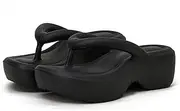 [SALIGNA] Women's Platform Flip Flop with Arch Support Casual Comfortable Wedge Flip-Flops Summer Beach Sandals Thong Slippers