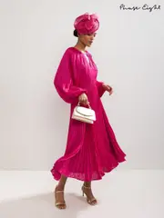 Phase Eight Pink Faye Textured Dress (H79723) | $367