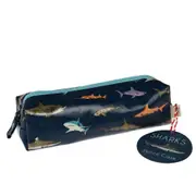 Rex London Pencil Case w/ Zipper Storage Stationery Organiser 21cm Sharks