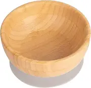 Tiny Dining Baby Bowl with Suction Cup - Grey - Non-Slip Bamboo Self-Feeding Baby Weaning Bowl Infant Dining for Toddlers, Children, Kids