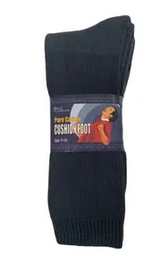 RIZZI Mens Grey 6-11, 11-14 Aust Made Pure Cotton Cushion Foot Sport Work Socks