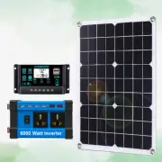 6000W Complete Solar Panel Kits Solar Power Generator 100A Home 110V/220V SystuQ