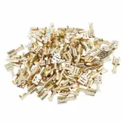 100 Pcs 6.3mm Electrical Wire Car Terminal Connector Crimp Female Spade Set