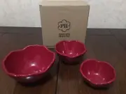 Princess House Pavillion Berry Nesting Bowls (6857) New In Box
