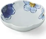 Takumikaze Arita Ware Small Bowl, Dyed Flower Cage Ring Flower Plate, Made in Japan