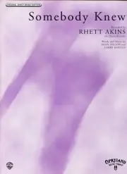 1995 Sheet Music ~ SOMEBODY KNEW ~ Rhett Akins ~ NEW Vintage!