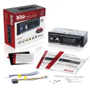 BOSS 611UAB Single Din, Bluetooth, Aux Input, USB, Mechless AM/FM Radio New