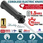 Cordless Electric Knife Rechargeable Carving Cutting Bread Meat Kitchen Slicers