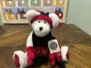 14" Boyds Plush Sergei Bearskov Jointed Teddy Bear Mittens Scarf w/ Tag